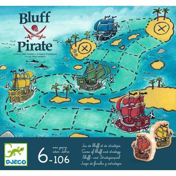 Djeco Strategiespiel Bluff Pirate 6+