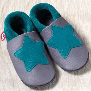 Pololo Lauflernschuh Kleiner Stern graphit 24/25