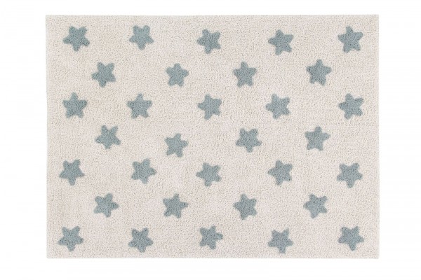 Lorena Canals waschbarer Kinderteppich Stars Vintage Blue