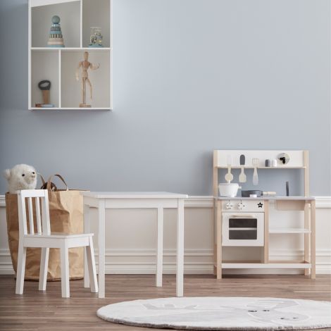 Kids Concept Spielküche Natur Weiss 3+