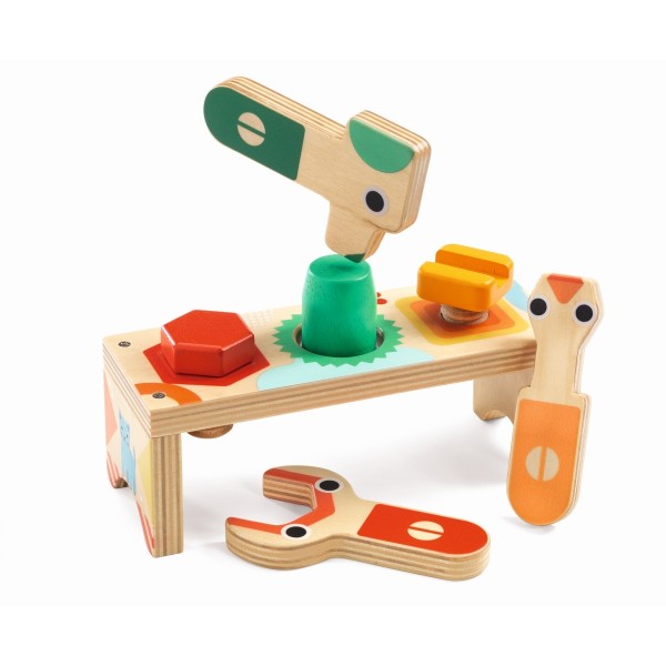 Djeco Erstes Lernen Schrauben Bricolou 18+