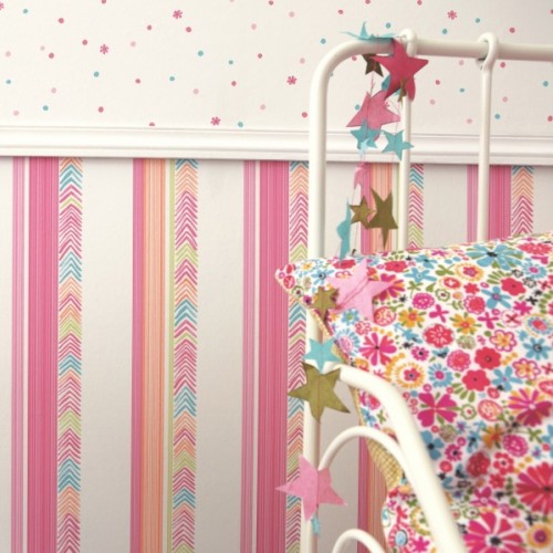 Camengo Tapete Streifen pink/bunt 9840256