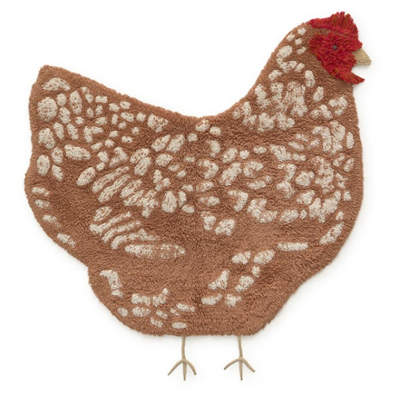 Lorena Canals waschbarer Teppich Chicken Huhn
