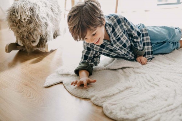 Lorena Canals Wollteppich Schaf Pink Nose Cheep 120x170cm