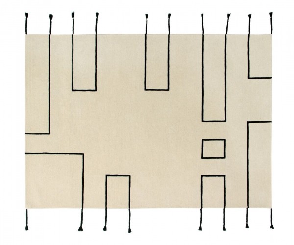 Lorena Canals Wollteppich Nordic Lines Natural 170x240