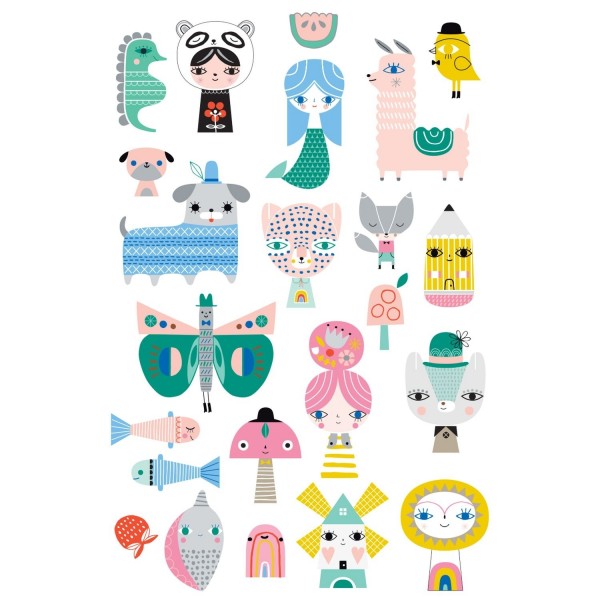 Petit Monkey nachtleuchtende Tattoos Leopard 3+