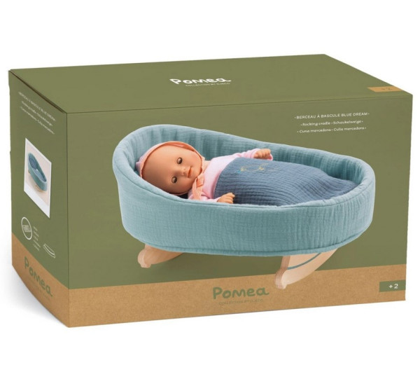 Djeco Pomea Puppenwiege blue dream