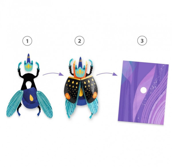 Djeco Papierkunst 3D Käfer 7+