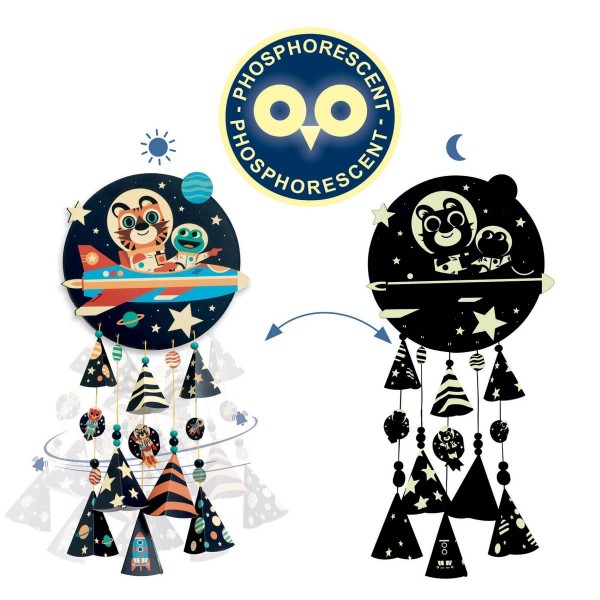 Djeco Do it Yourself Windspiel Bastelset Stars 5+