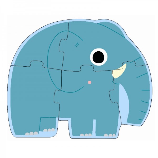 Djeco Primo Puzzle Dschungel 2+