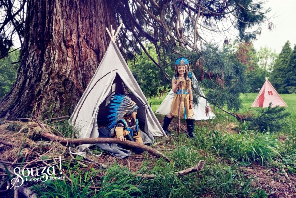 Souza for Kids Indianerzelt Tipi Canvas Taupe