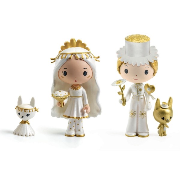 Djeco Tinyly Spielfiguren Brautpaar Marguerite und Leopold 4+