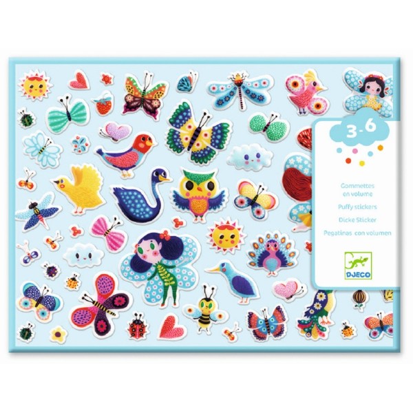 Djeco Gelsticker Kleine Flügelwesen 3+