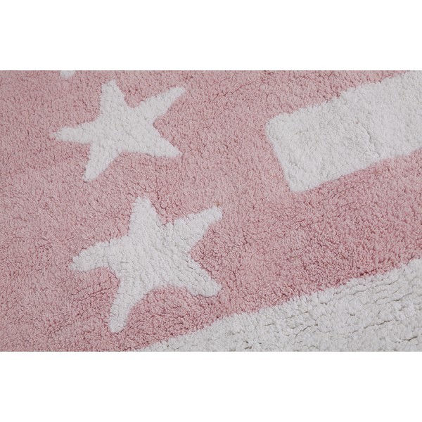 Lorena Canals Kinderteppich Flagge Amerika pink