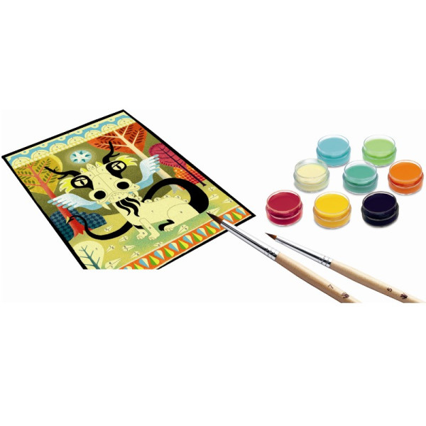 Djeco Gouache Malset Drachen 7+