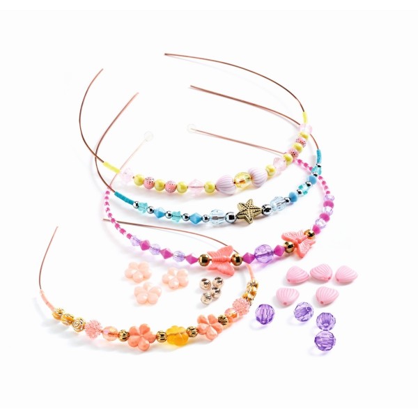 Djeco Haarreifen basteln mit Juwelen und Perlen 8+