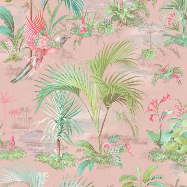 Pip Studio 5 Vliestapete Palmen Pastell Rosa