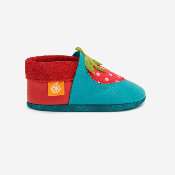 Orangenkinder Lederschuhe Erdbeere