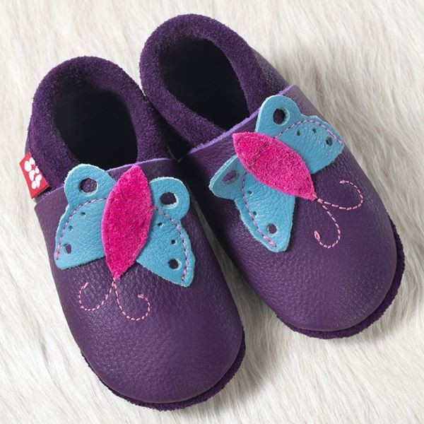 Pololo Babyschuh Butterfly Lila Gr. 24/25