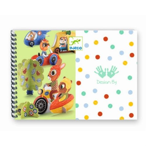 Djeco Bastelset 3-6 Designs Vroum Vroum 3+