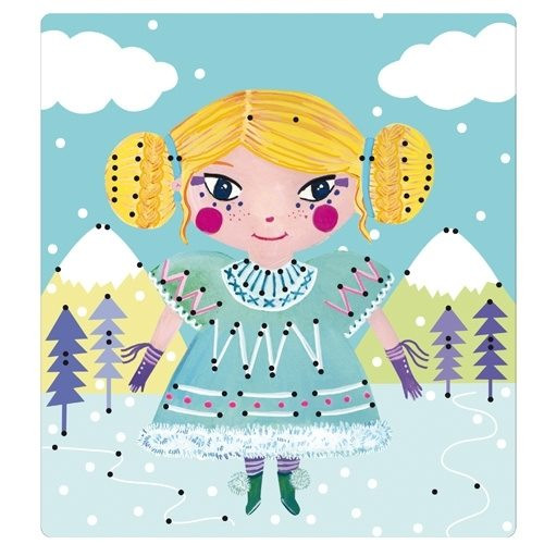 Moulin Roty Stickkarten Prinzessinnen 4+