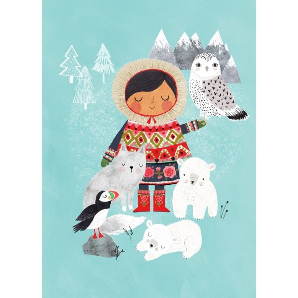 Petit Monkey Postkarte Yura and friends