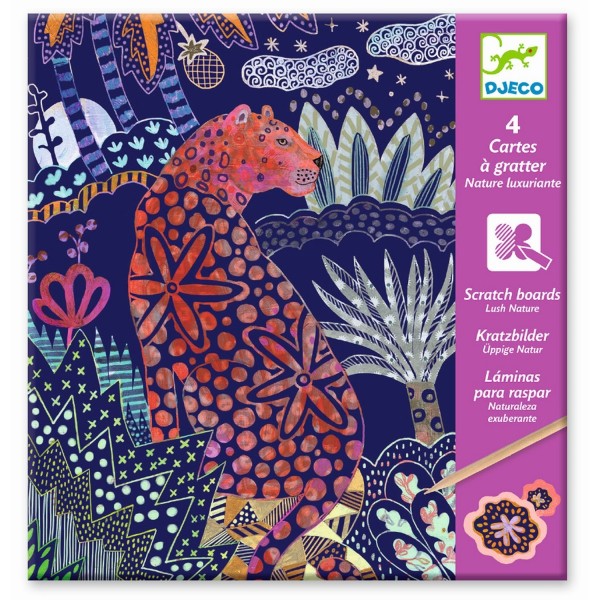 Djeco Kratzbilder Dschungel 7+