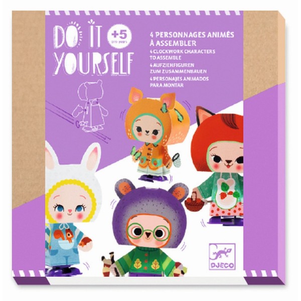 Djeco Aufziehfiguren lustige Waldtiere 5+