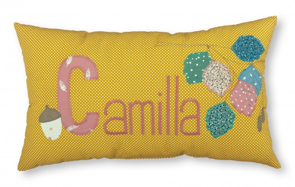 Crepes Suzette Namenskissen Herbstlaub