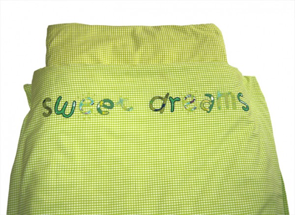Taftan Bettwäsche - Sweet dreams Lime Gr. 100x135