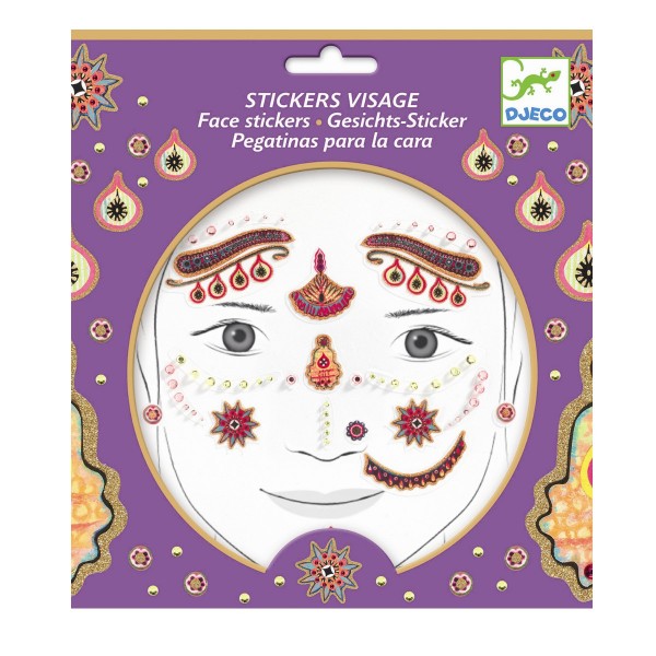 Djeco Gesichtsaufkleber Indische Prinzessin 3+
