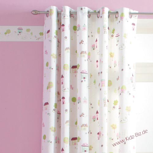 Caselio Bordüre Ponyhof rosa