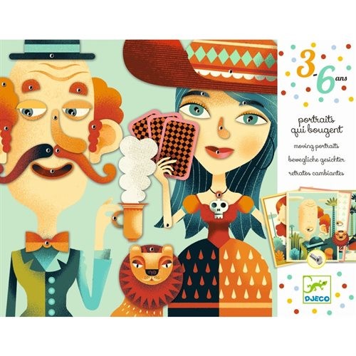 Djeco bewegte Bilder Moving Portraits 3+