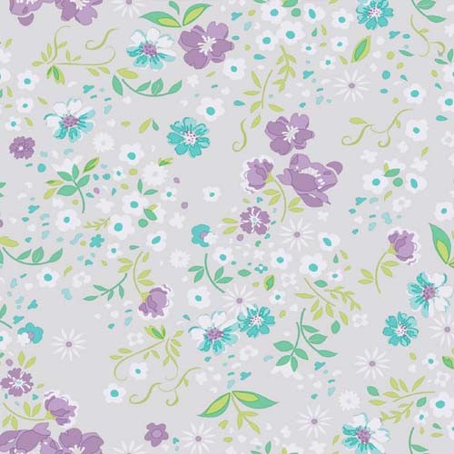 Caselio OhLaLa Blütenstoff Jane türkis OLA66366026