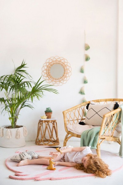 Lorena Canals Teppich Lola the Flamingo Rosa 150x160