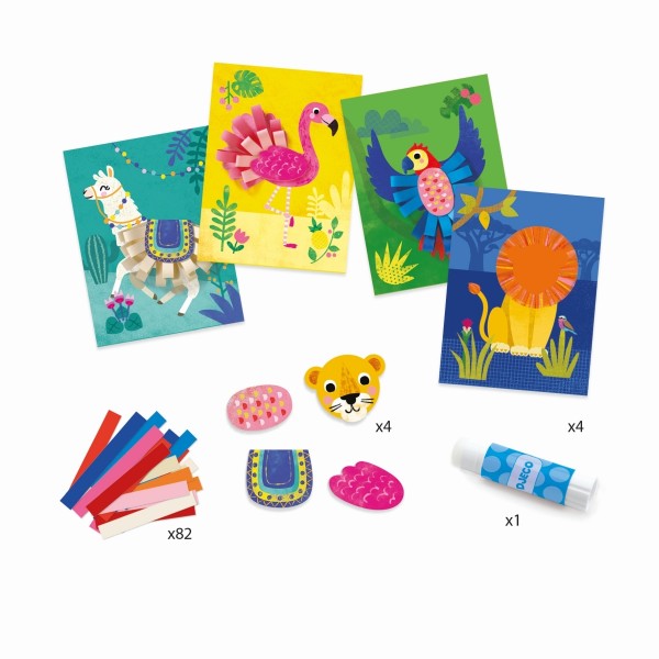 Djeco Kollagen für die Kleinsten Papierschleifen 3+