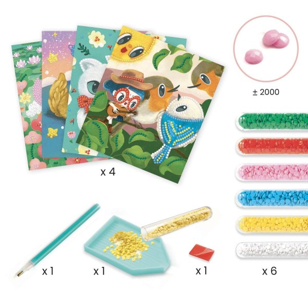 Djeco Bastelset Artistic Diams Freundschaften 7+