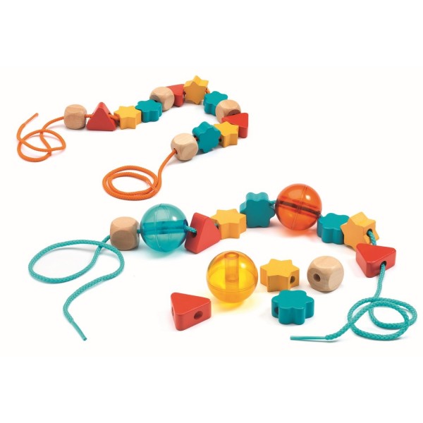 Djeco Lernspiel Fädelspiel Filacolor Ball 2+