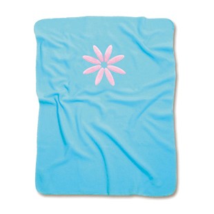 Bemini Babyboum Babydecke Melow Flower azur 75x100cm