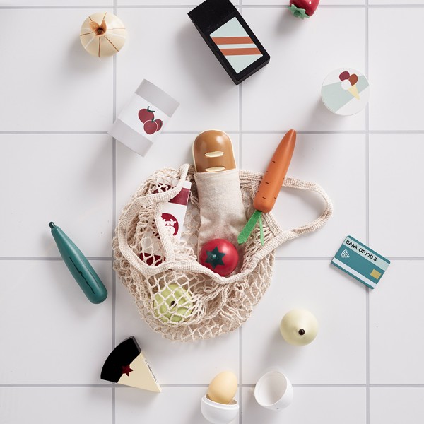 Kids Concept Einkaufstüte mit Lebensmitteln 3+