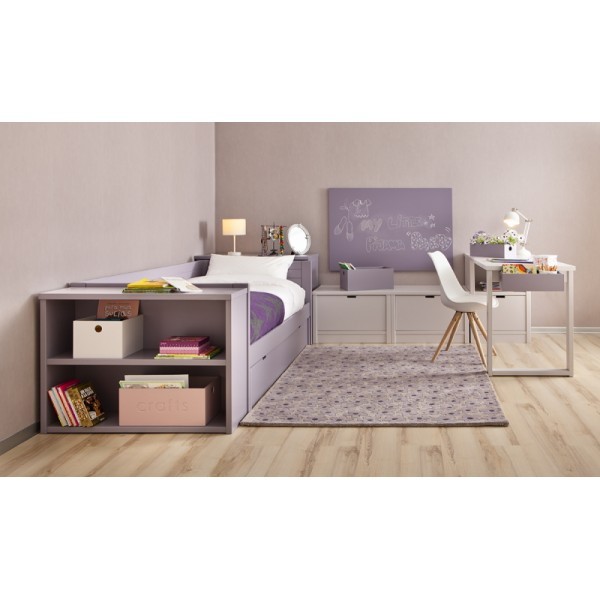 Lorena Canals Teppich Wolle Flowers Lila 140x200