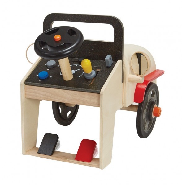 Plantoys Automechaniker Holzauto zum Schrauben 3+