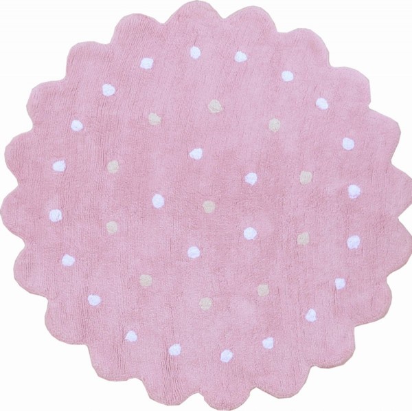 Lorena Canals Kinderteppich GALLETITA rund rosa