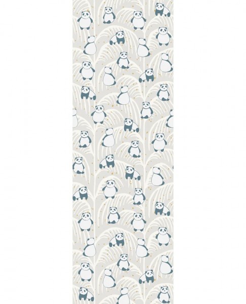 Eijffinger Fototapete Pandabären warmgrau 93x280cm