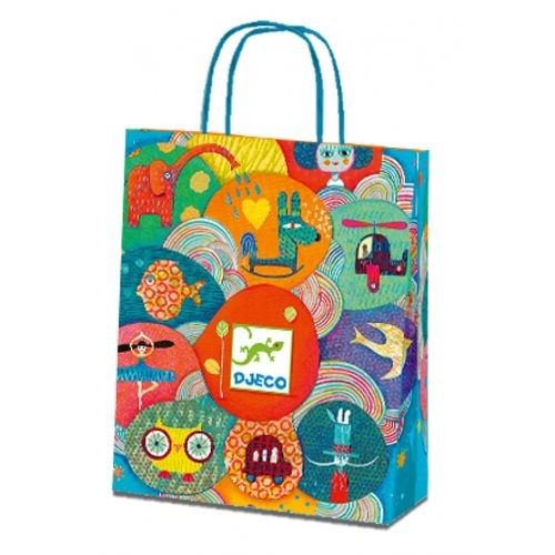 Djeco farbenfrohe Tragetasche klein