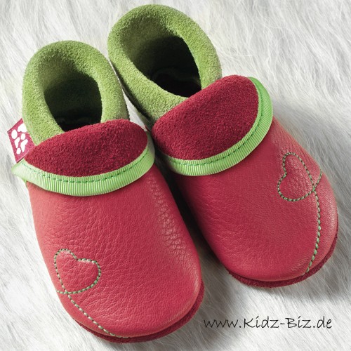 Pololo Lauflernschuh Sunshine Himbeere Gr. 22/23