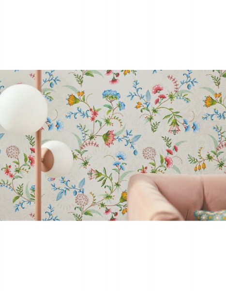 Pip Studio 5 Vliestapete Blumen Cremeweiss