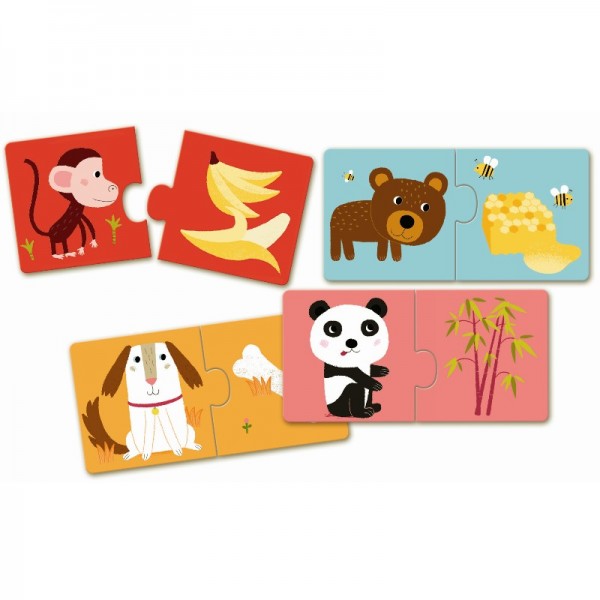 Djeco Duo Puzzle Zu Tisch 2+