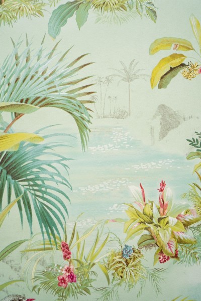 Pip Studio 5 Vliestapete Palmen Pastell Grün