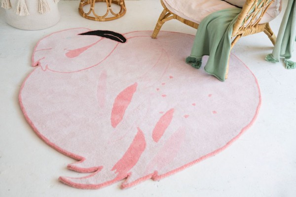 Lorena Canals Teppich Lola the Flamingo Rosa 150x160